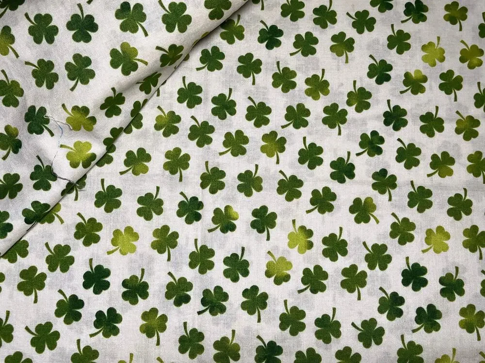 Lucky Irish Holiday Cotton Fabric 7/8 yard | Destash